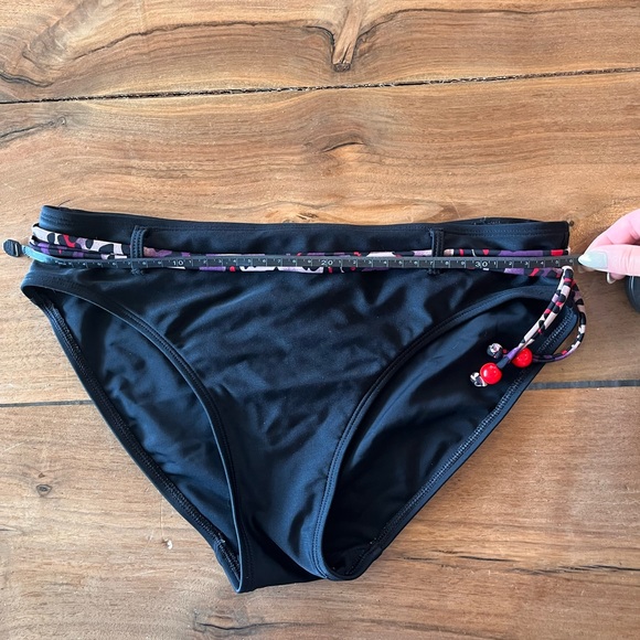 Ocean Core Black and Purple Leopard Bikini Small - Picture 3 of 5
